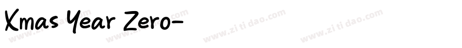 Xmas Year Zero字体转换